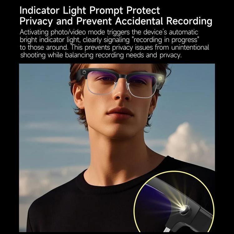 W630 AI Smart Glasses Photochromic WiFi4 Bluetooth Call Translation 800W