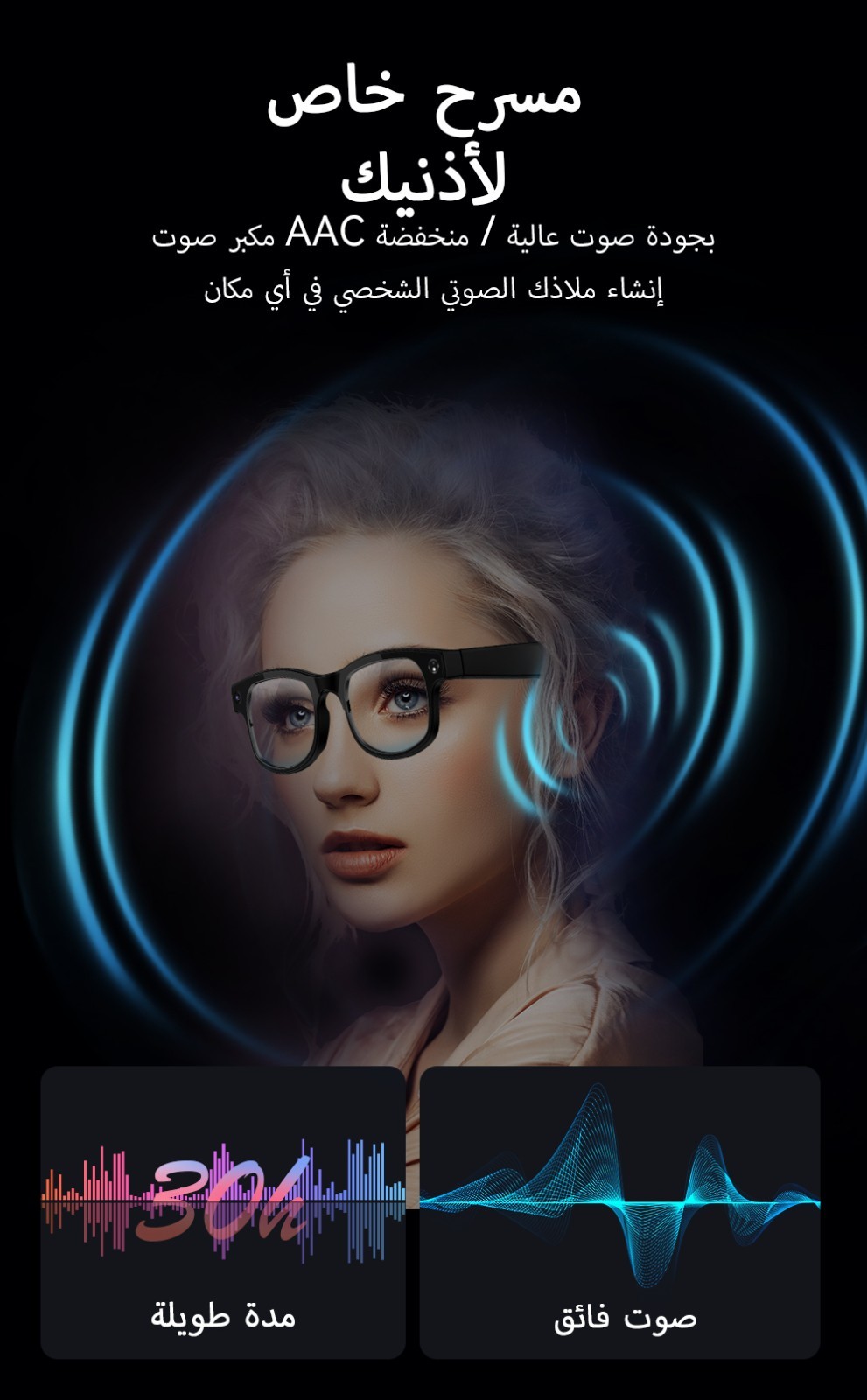 Smart glasses with camera and Image and video translate and UV Protection