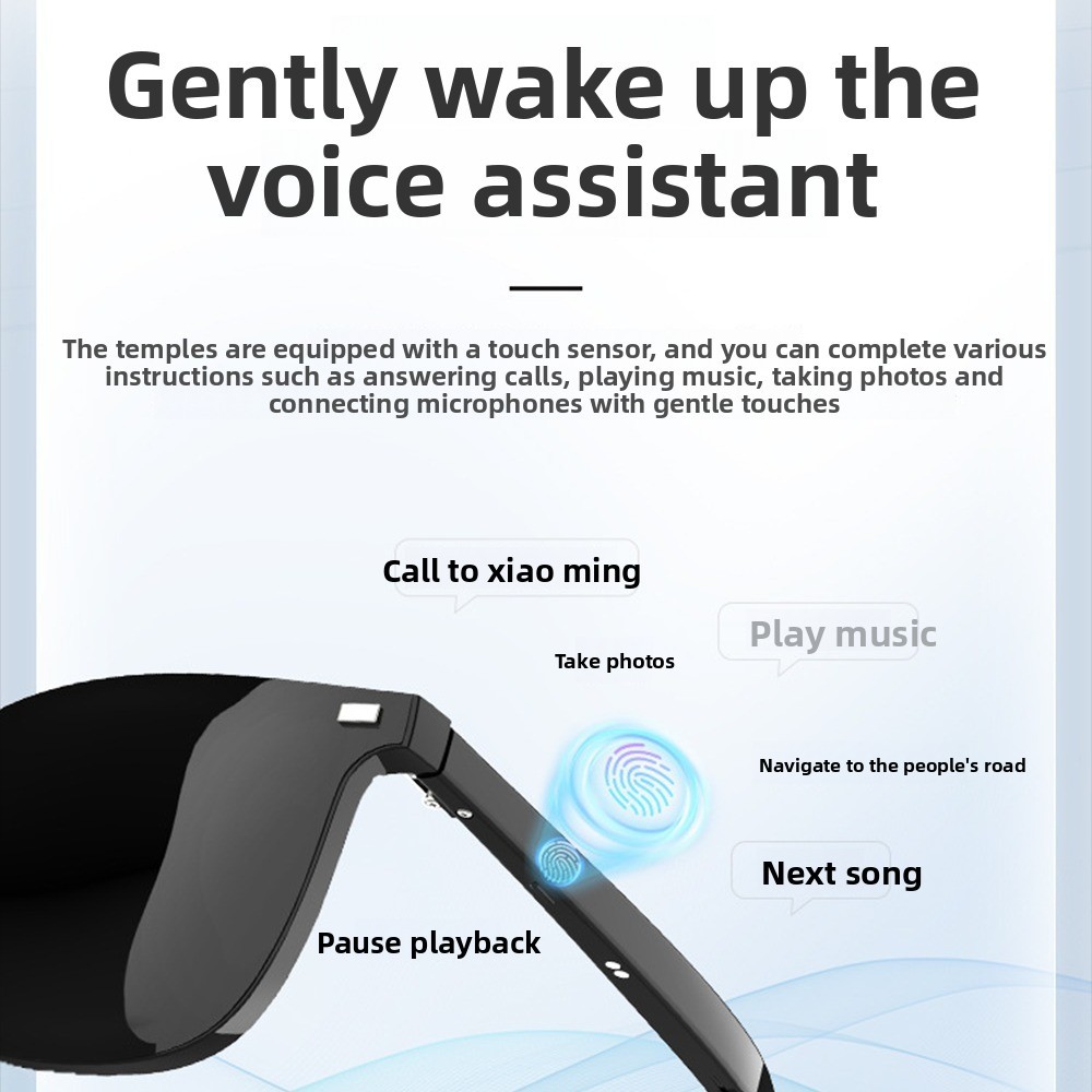 Anti Blue Light Smart Glasses Wireless Bluetooth Audio Color Changing