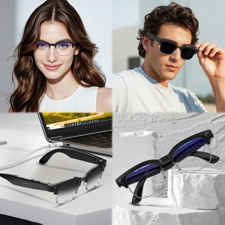 W630 AI Smart Glasses Photochromic WiFi4 Bluetooth Call Translation 800W