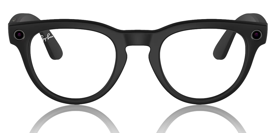 RAY BAN Meta Headliner Smart Sunglasses Matte Black / Clear to Grey Transitions
