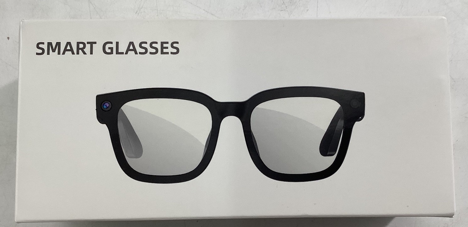 AI Smart Glasses Model:G300L Black Unisex. App Controlled Android 5.0 IOs 10.0