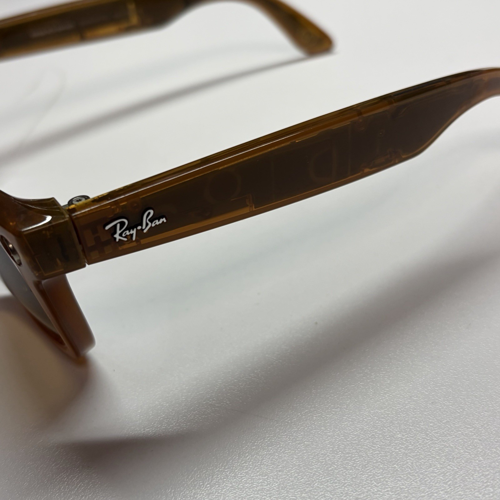 Ray-Ban Polarized RW4008 Smart Glasses Brown Frame w/ Case