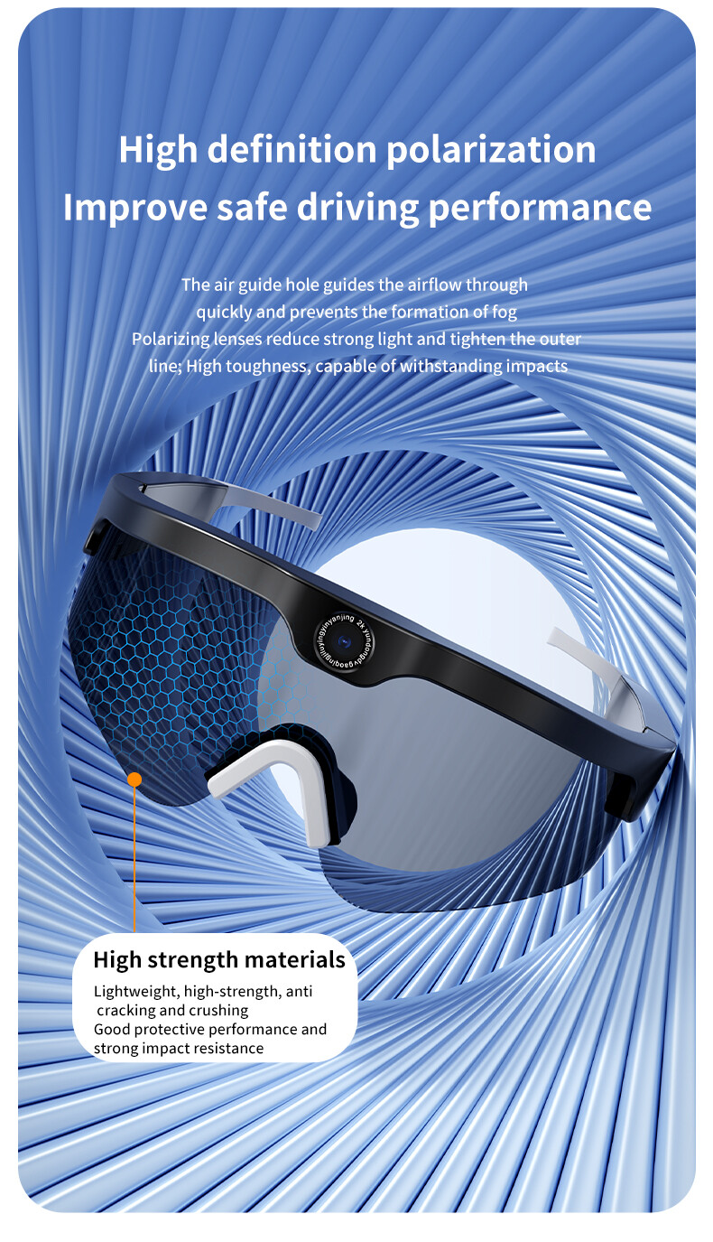 4K XV15 Smart Camera audio video Glasses Sports DV Glasses Bluetooth music