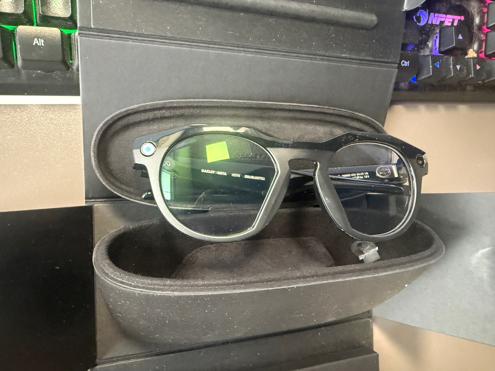 Oakley Meta HSTN Black Clear Lens AI Smart Glasses 00W8002 BRAND NEW