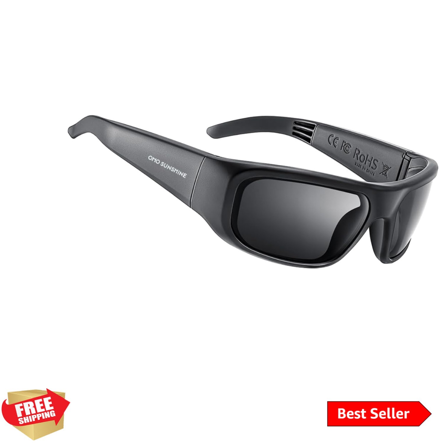 Voice-Controlled Bluetooth Sunglasses: Polarized UV400 Protection & Light Design