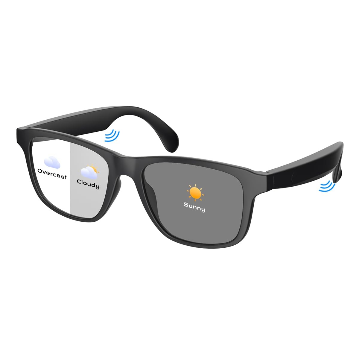 Smart Glasses for Women Men,Bluetooth Glasses with Photochromic Lenses,Built-…