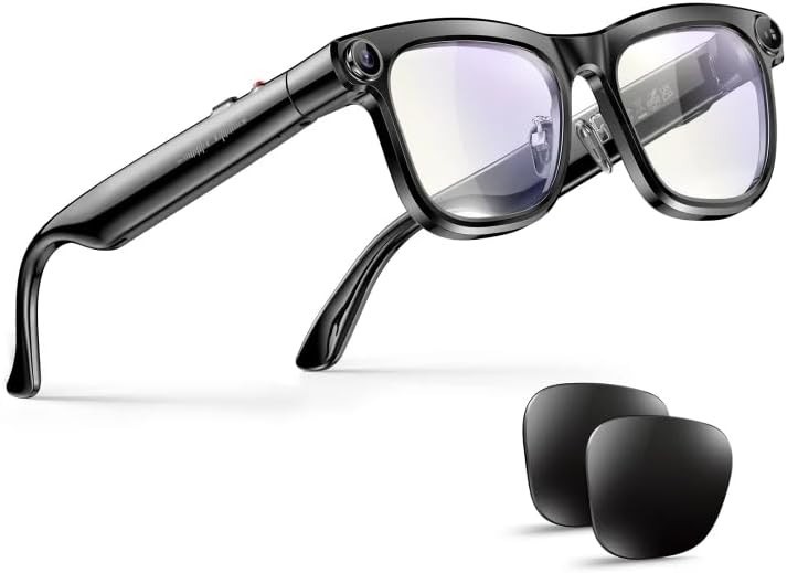EnergyPort AI Smart Glasses 8MP Camera Bluetooth Voice Assistant