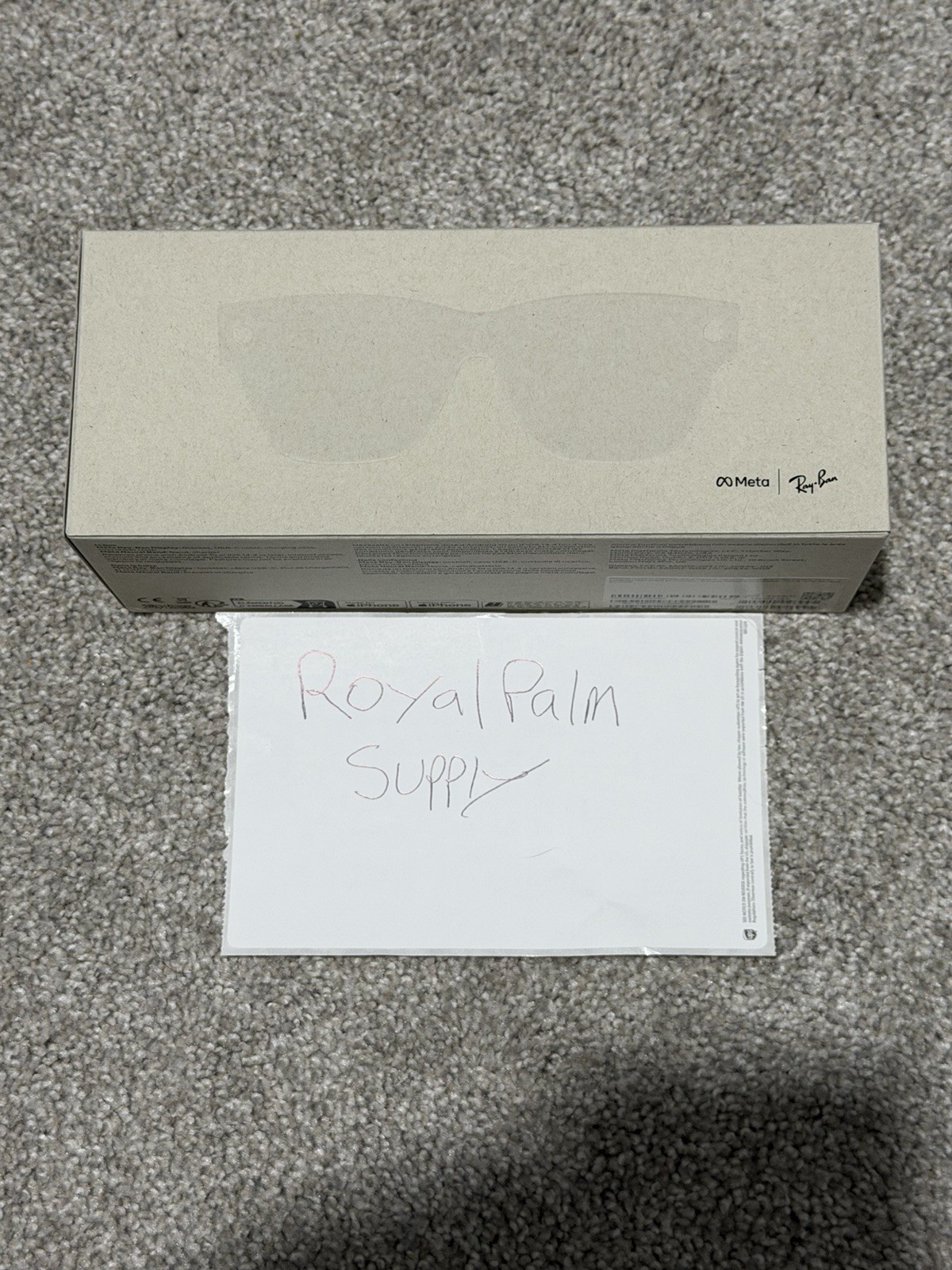 Meta Ray-Ban Display & Neural Band AI Glasses Standard Size 2 Shiny Sand