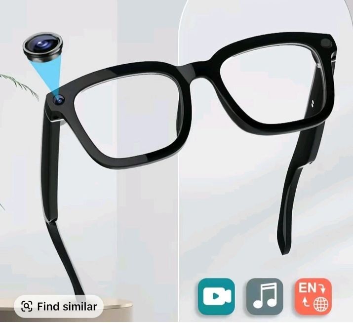 Smart Glasses Electronic Eyewear – 1080p With Audio