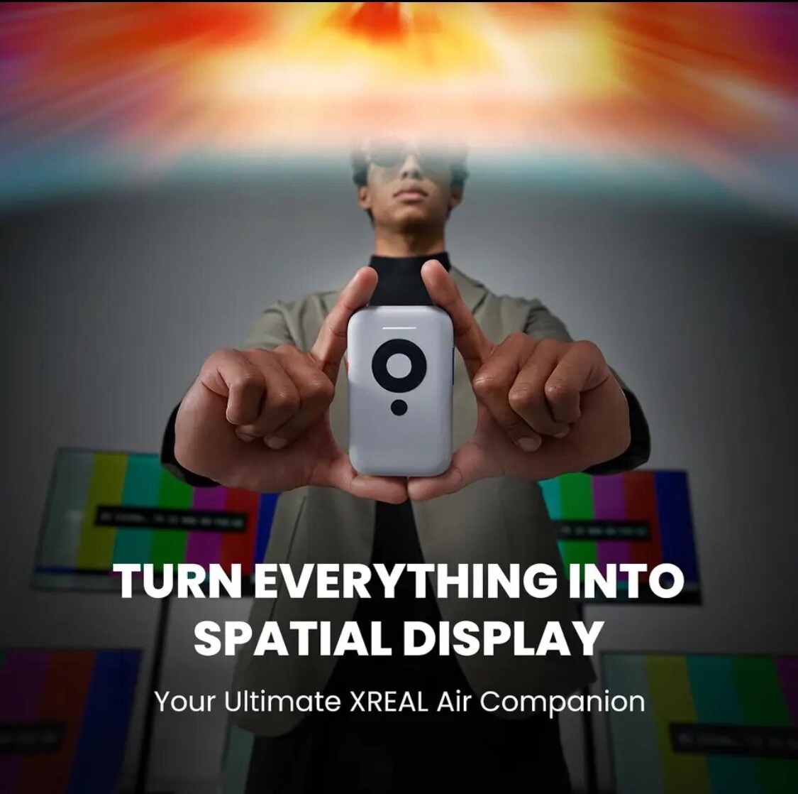 New Beam Portable Smart Terminal Projection Box for Xreal Air 2 Pro AR Glasses