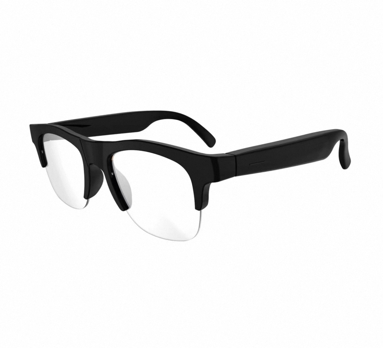 AI Smart Glasses 4K Camera Bluetooth Translator Voice Assistant Eyewear Black