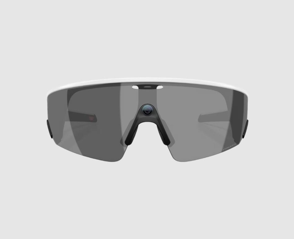 Oakley Meta Vanguard White Frame Prizm Black Lenses Sunglasses Very Good