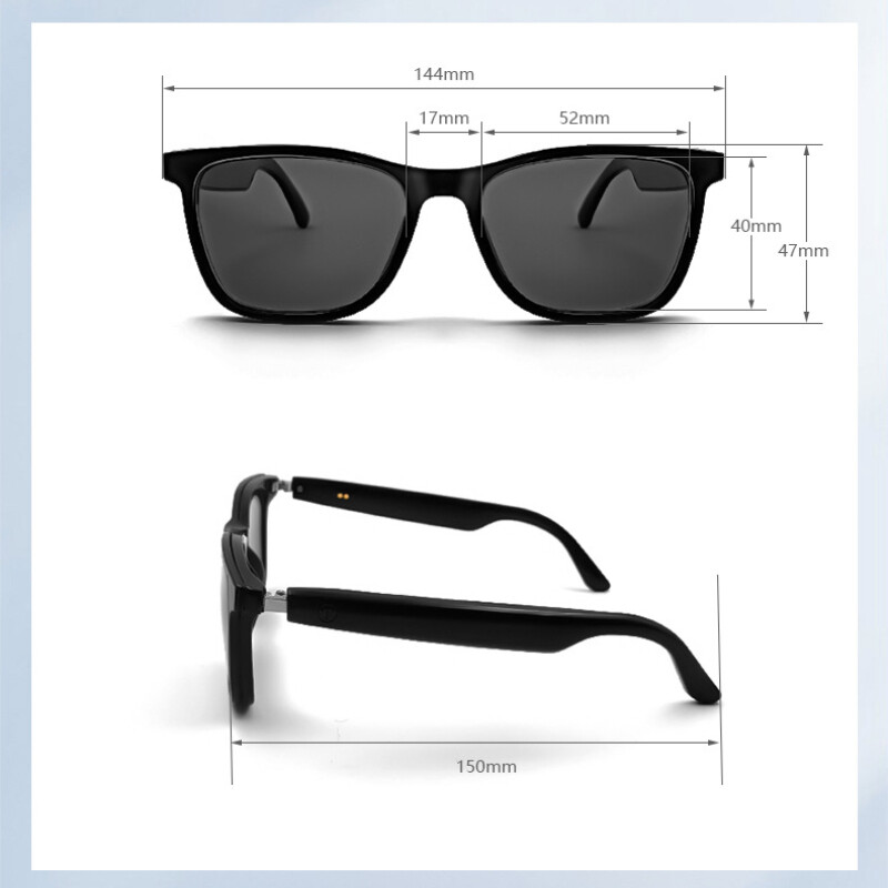Smart Glasses Bluetooth Music Headset Wireless Audio Sports Sunglasses Driving