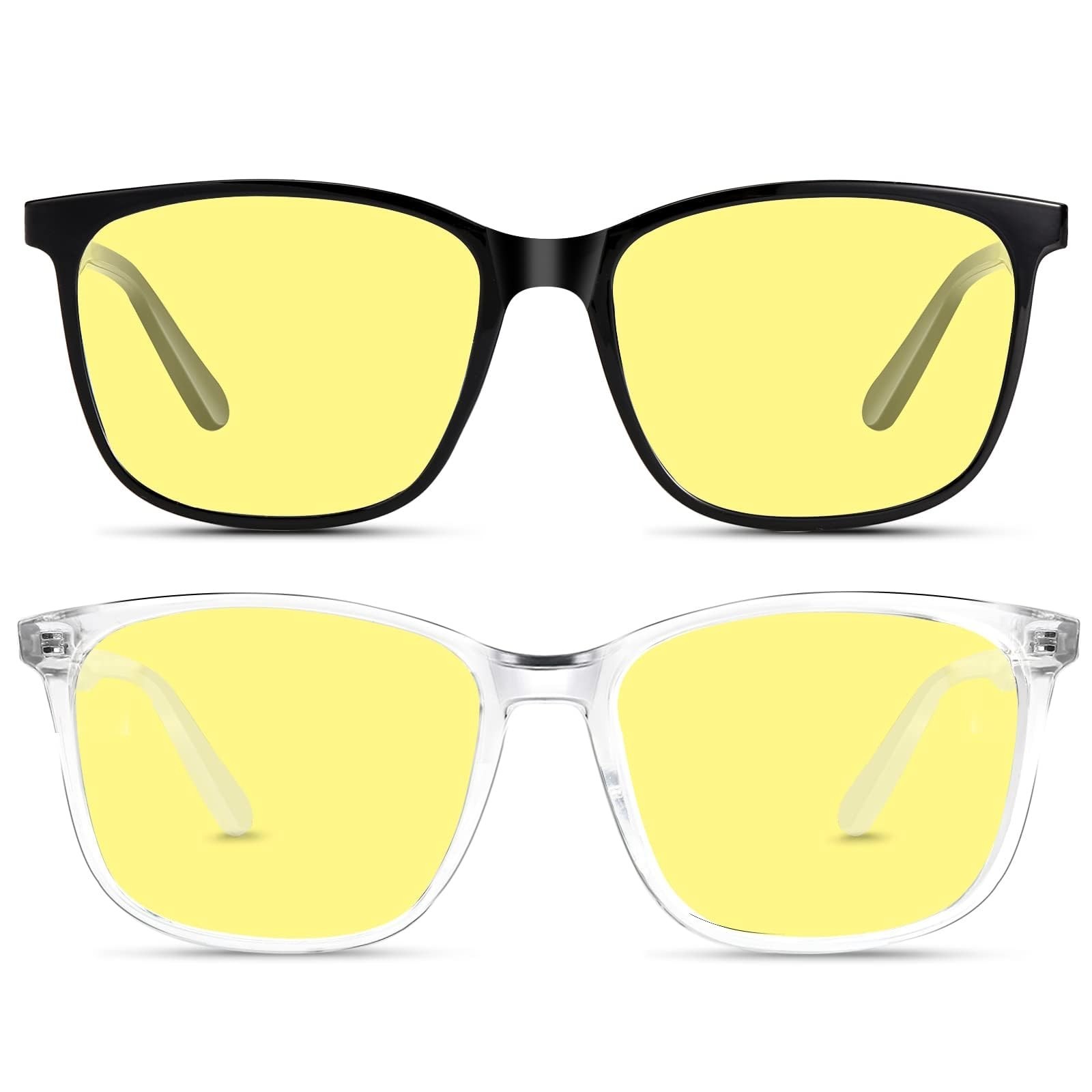 Oilway Night Vision Driving Glasses for Women & Men – Anti Glare Blue Light B…