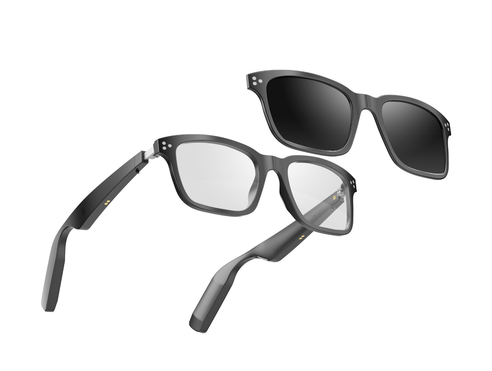 AI Smart Wireless Bluetooth Translation Glasses, Sunglasses, Two Lens Options