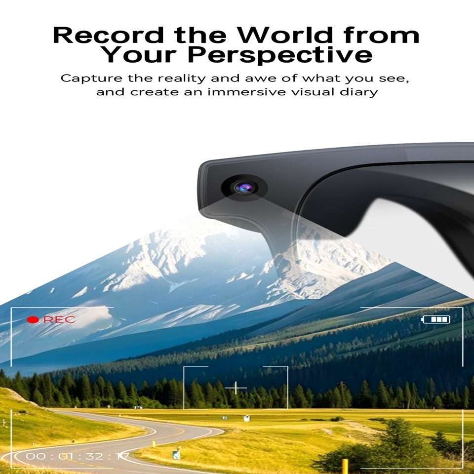Smart Sunglasses HD Night Vision Glasses Bluetooth Earphone Call Music Headset