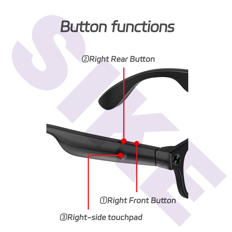 Use for travel AI smart glasses with camera and bluetooth and translation and vi