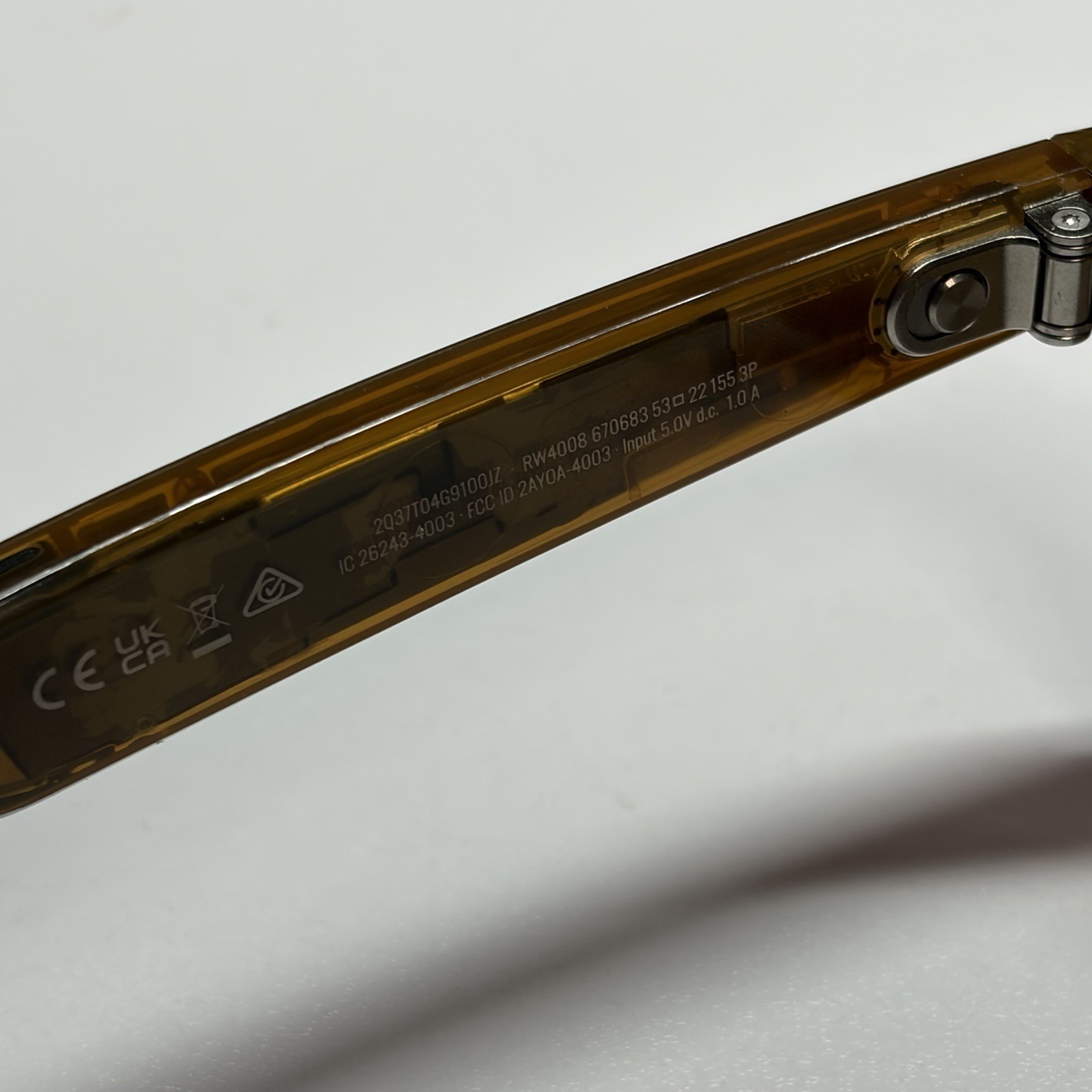 Ray-Ban Polarized RW4008 Smart Glasses Brown Frame w/ Case