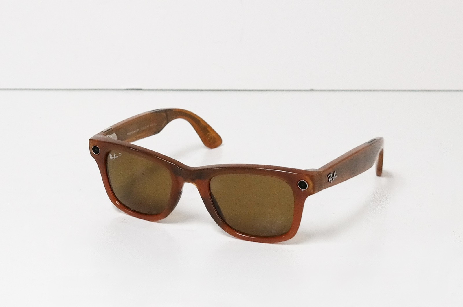 Ray-Ban Meta Wayfarer RW4006 670683 50mm Smart Sunglasses Shiny Caramel