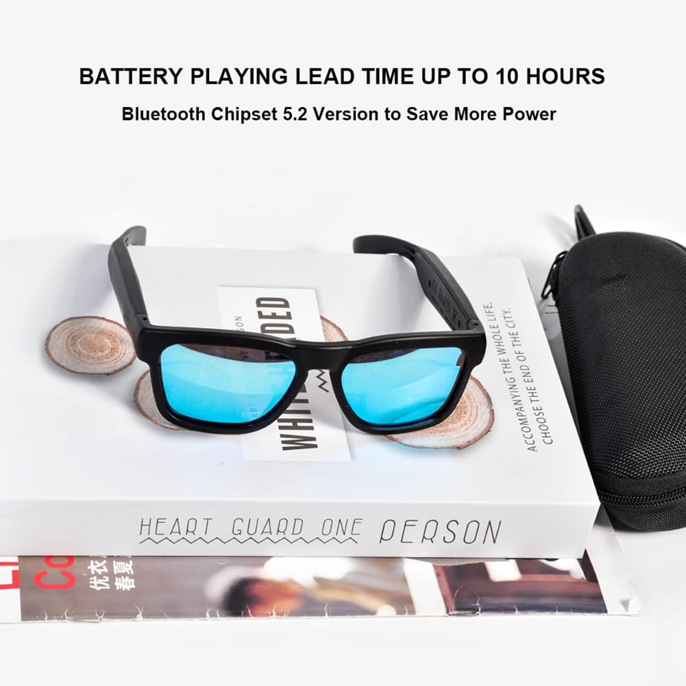 OhO Smart Glasses,Polarized Sunglasses with Bluetooth Speaker,Athletic/Outdoo…