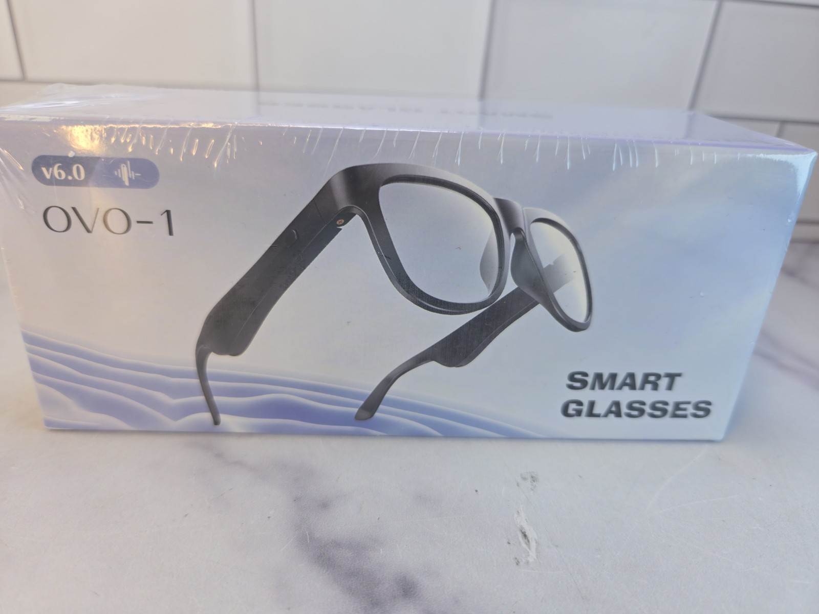 AI OVO-1 Smart Glasses Bluetooth v6.0 Waterproof Dustproof Voice Assistant
