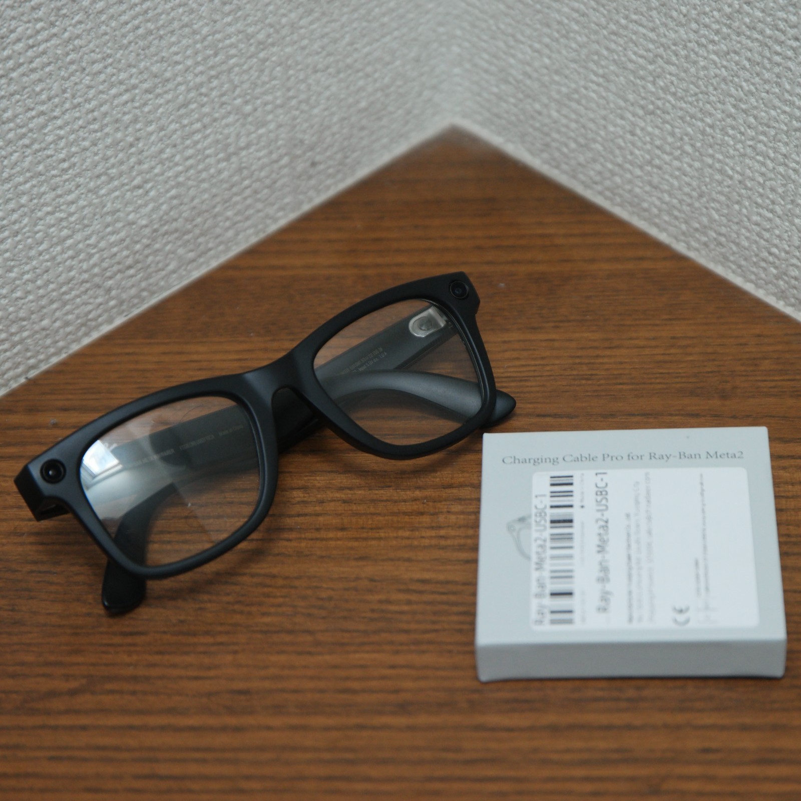 Ray-Ban Meta RW4008 601SM1 Transitions Lens L LARGE Size with USB charging cable