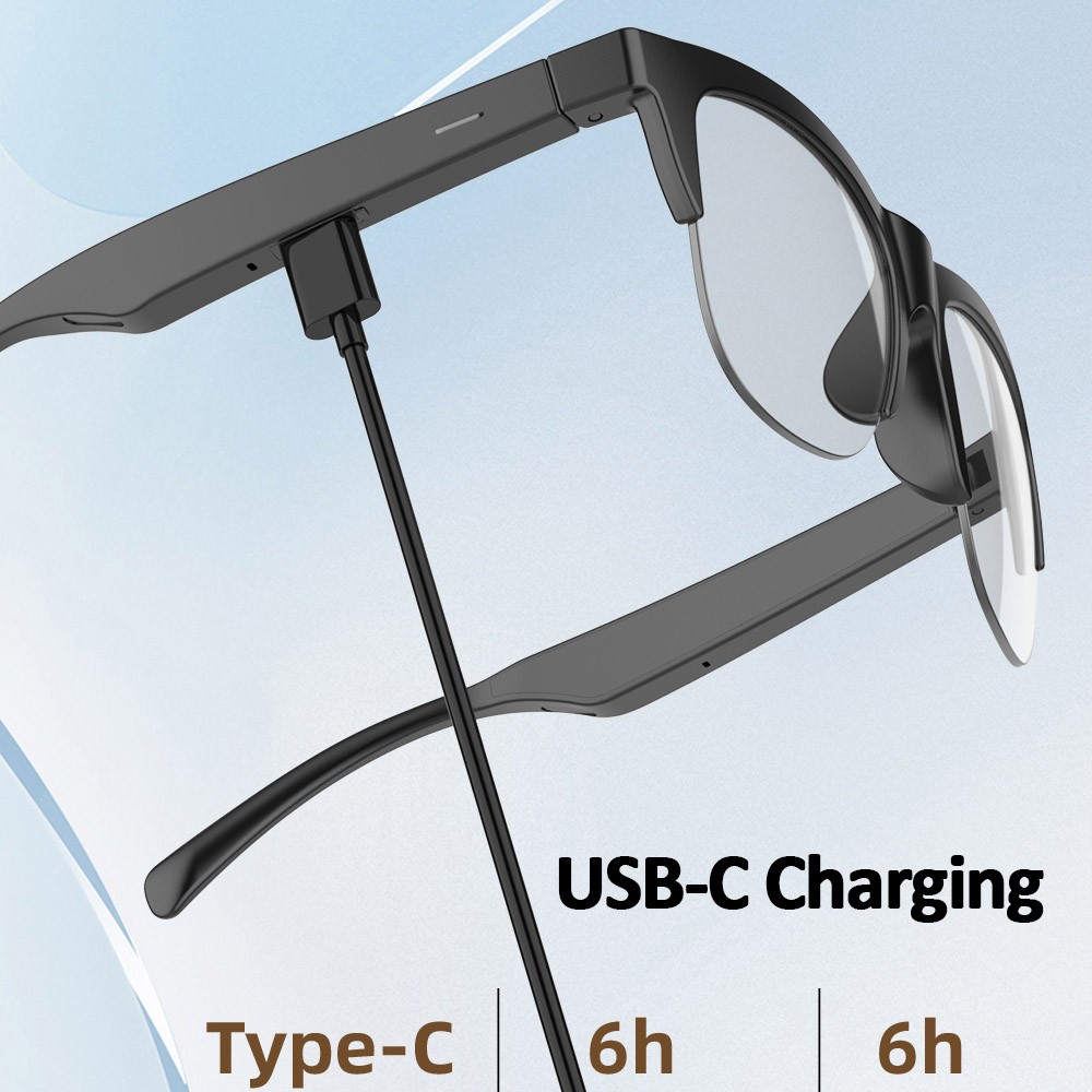 Smart Glasses Photochromic Bluetooth Sunglasses Headset Outdoor Sport Music Call