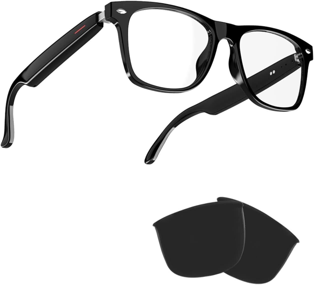 TWS Smart Bluetooth Audio Glasses – Blue Light Blocking & Sunglasses Lens Kits f