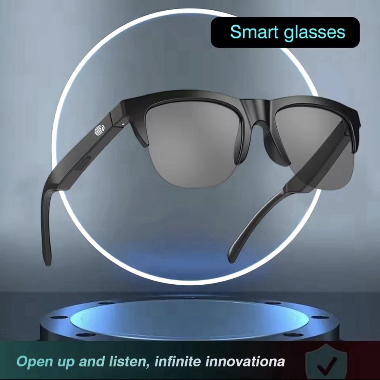 2025 Smart Bluetooth Glasses W/ SpeakersMic Wireless Calls Music Voice Assistant
