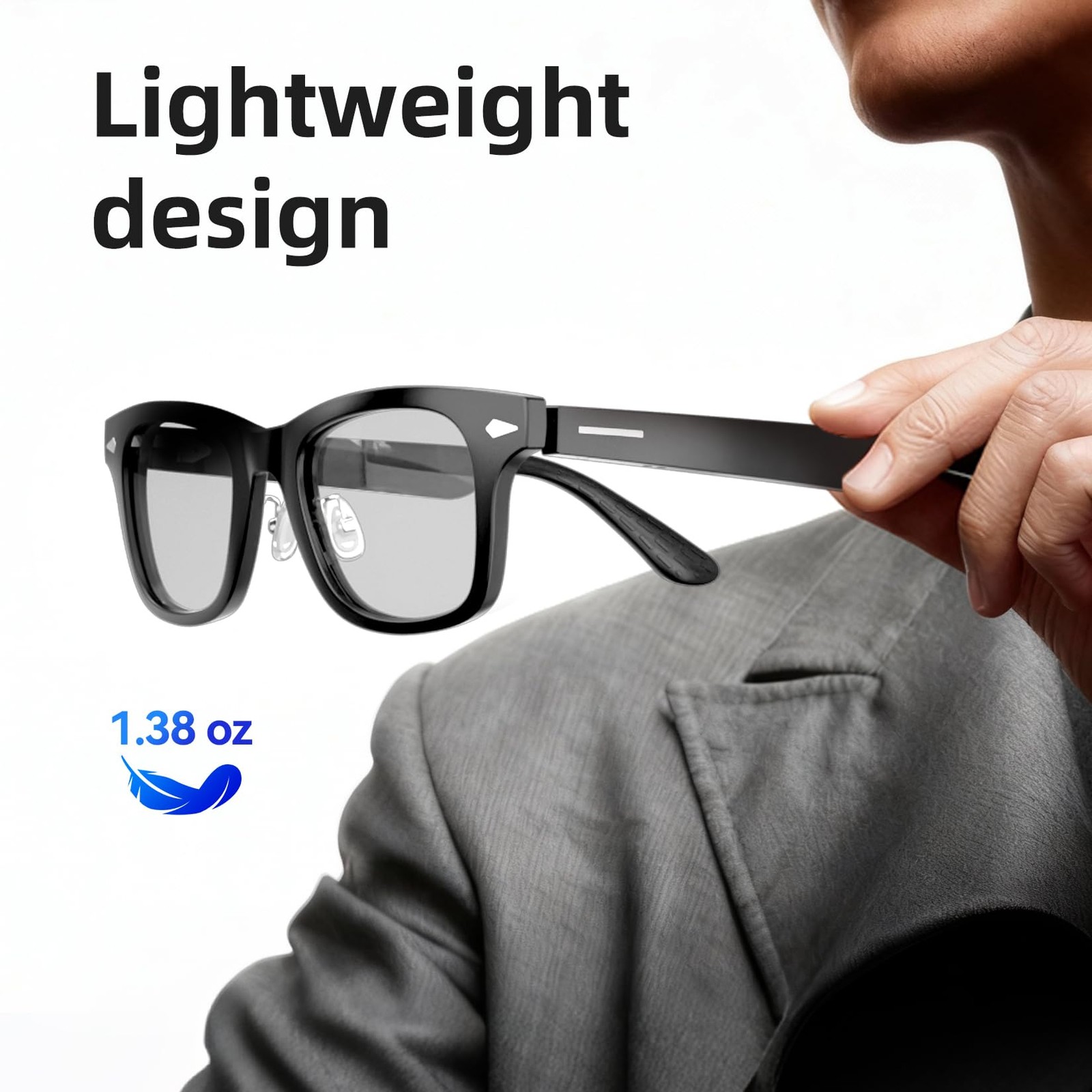 Smart Glasses,Polarized Sunglasses with Bluetooth 5.4 Open Ear Speaker,Athlet…