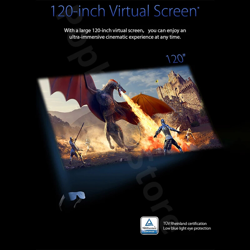 Global Version Nubia AR Glass weight 120 inch HD huge screen 0-500