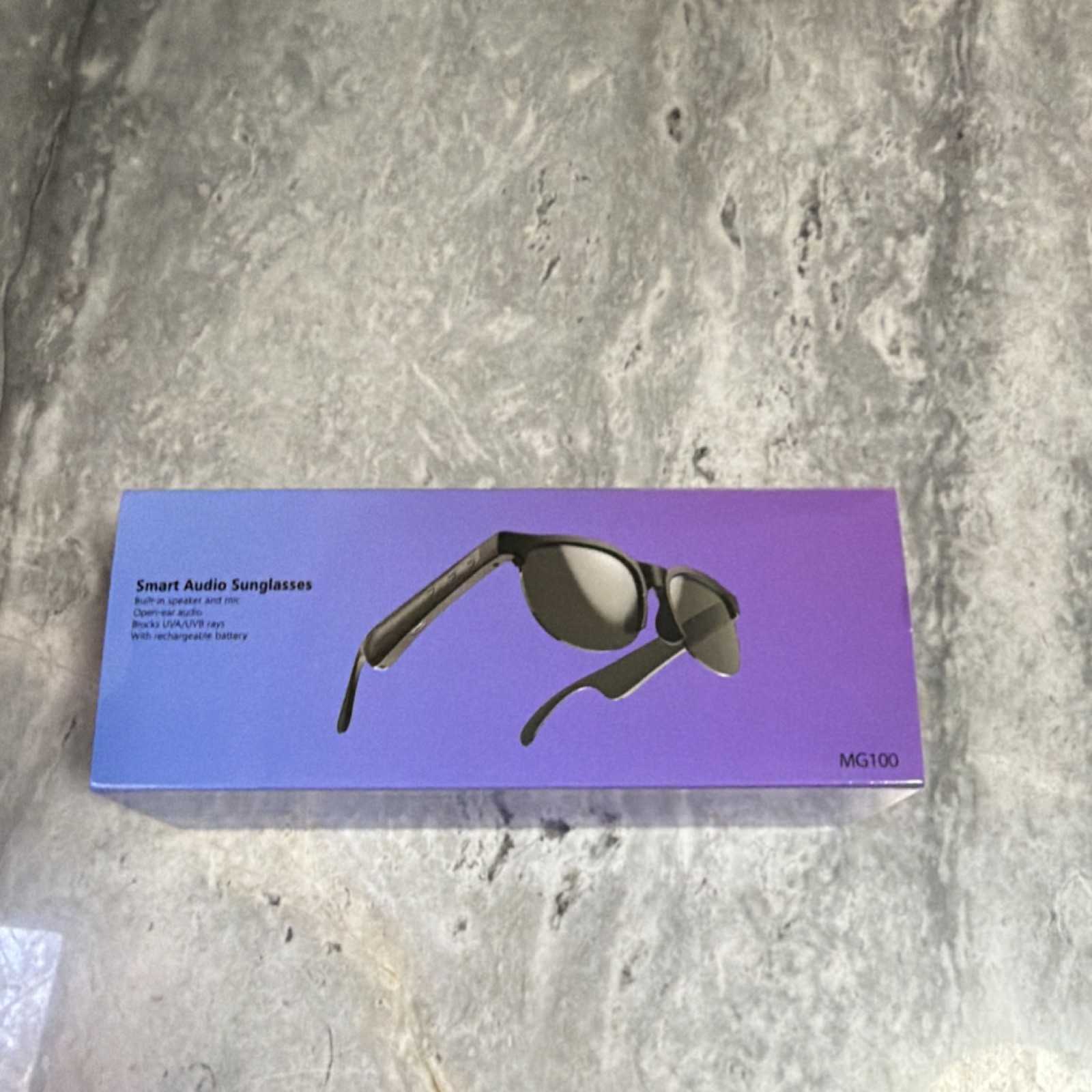 MG100 Bluetooth Smart Audio Sunglasses Wireless Glasses PURPLE WOMENS FRAME