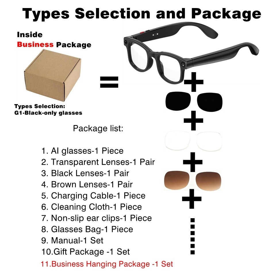4K AI Smart Photochromic Glasses Multifunction Camera Bluetooth Call Voice Assis
