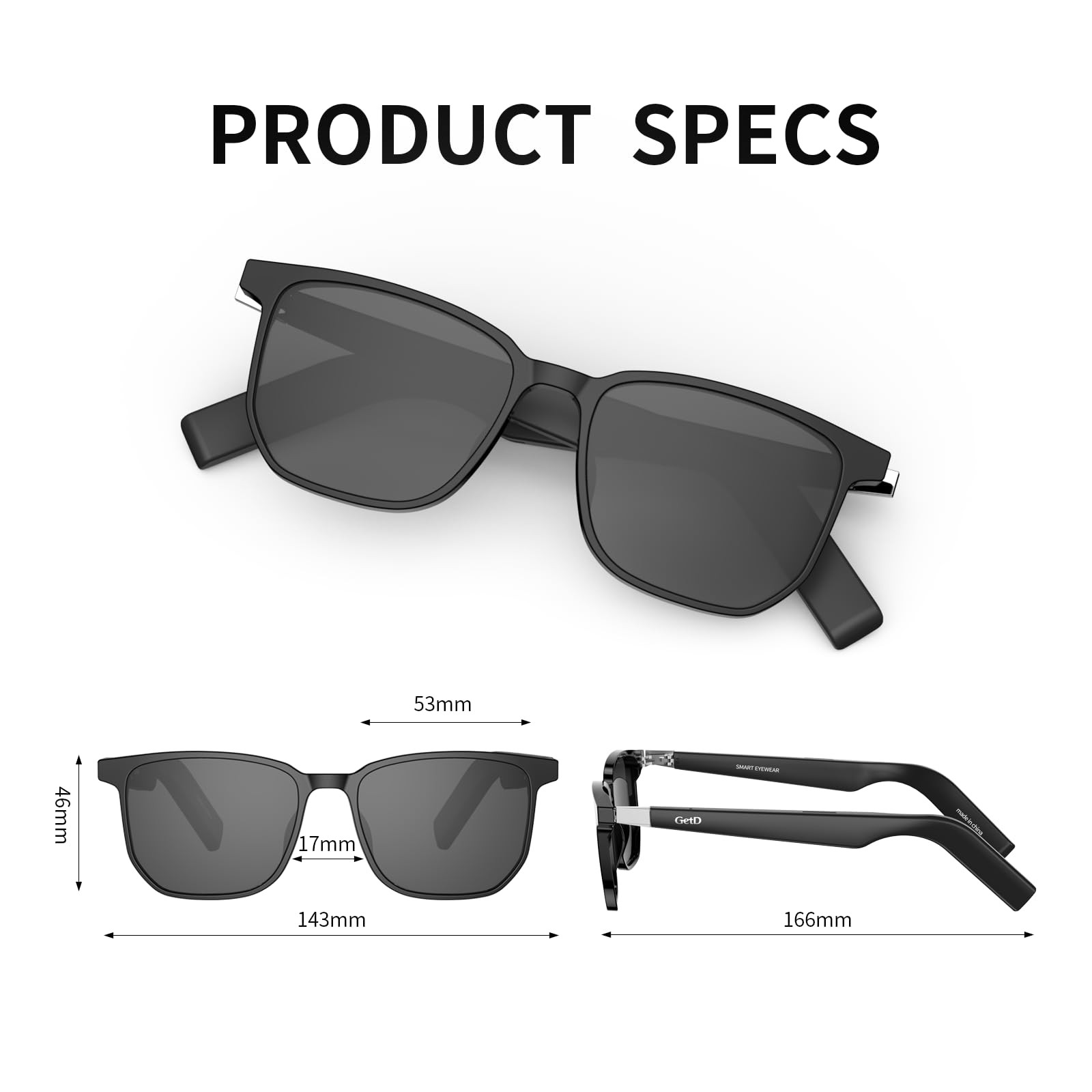 2026 Acetate Smart Glasses, ChatGPT and 145-Language Real-time Translator, Bl…