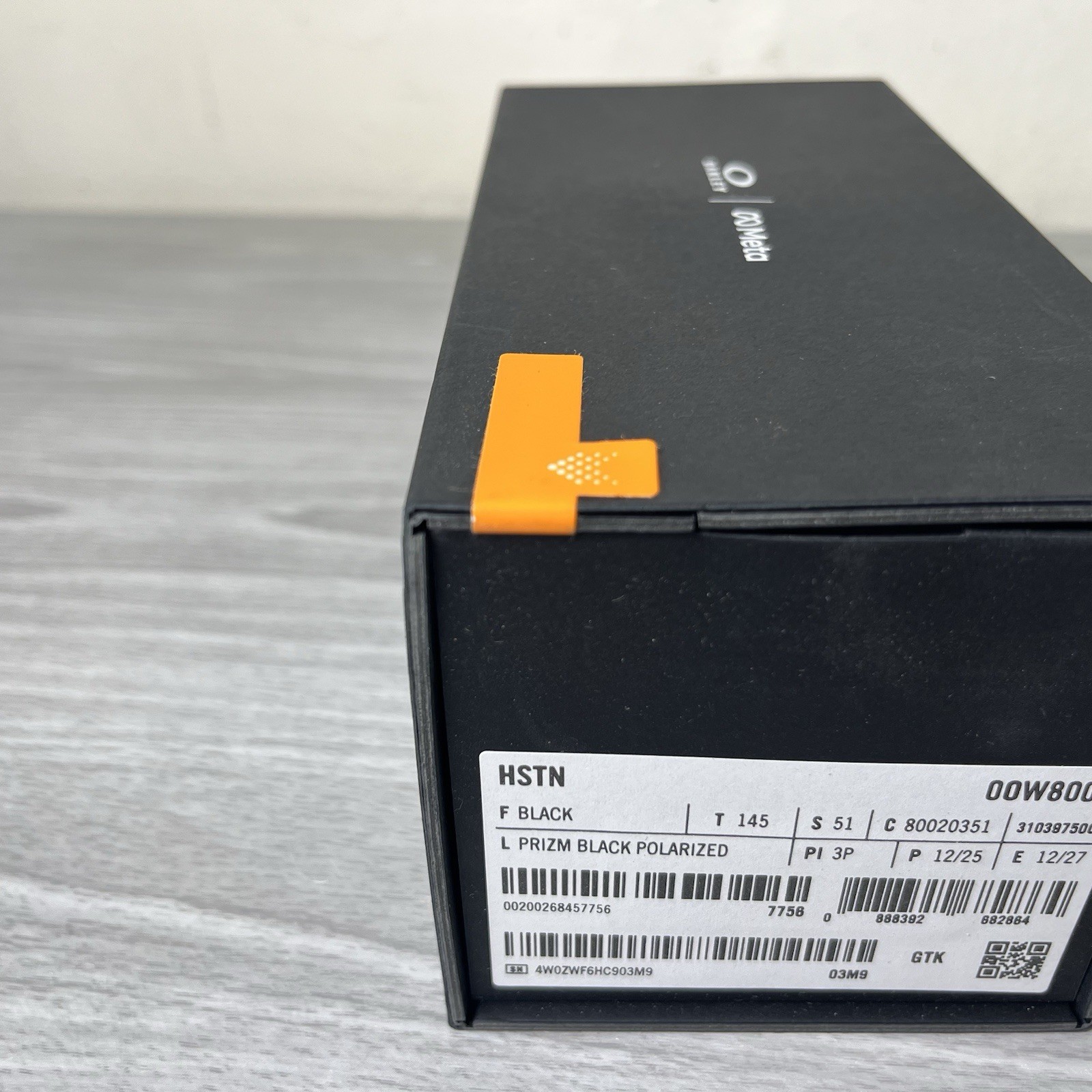 NEW Oakley Meta HSTN Black Frames – Prizm Black Polarized Lens, 00W8002 (SEALED)