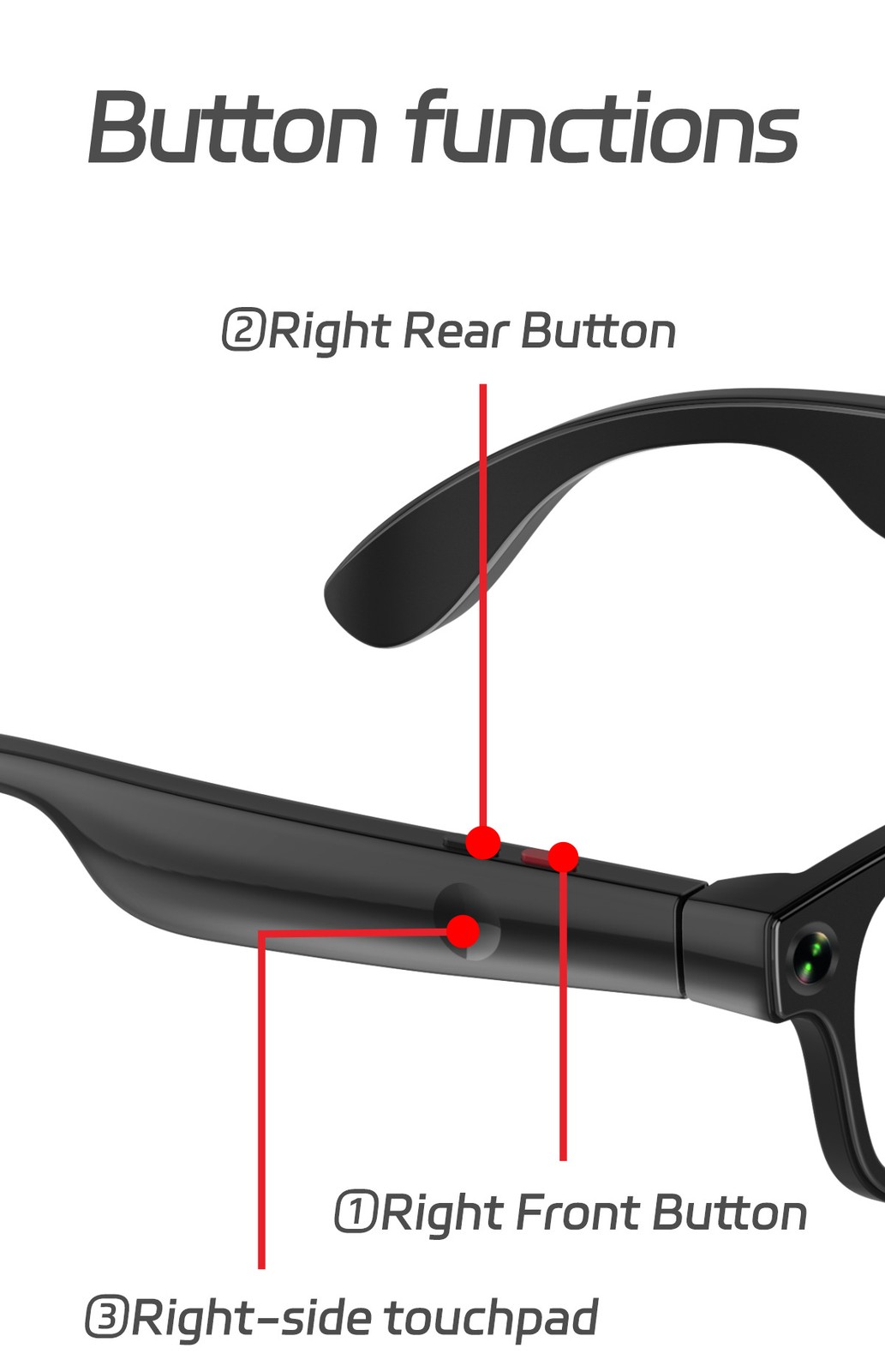 AIMB-G1Smart Glasses with 8MP Camera 1080p Video Recording Bluetooth Calling @@
