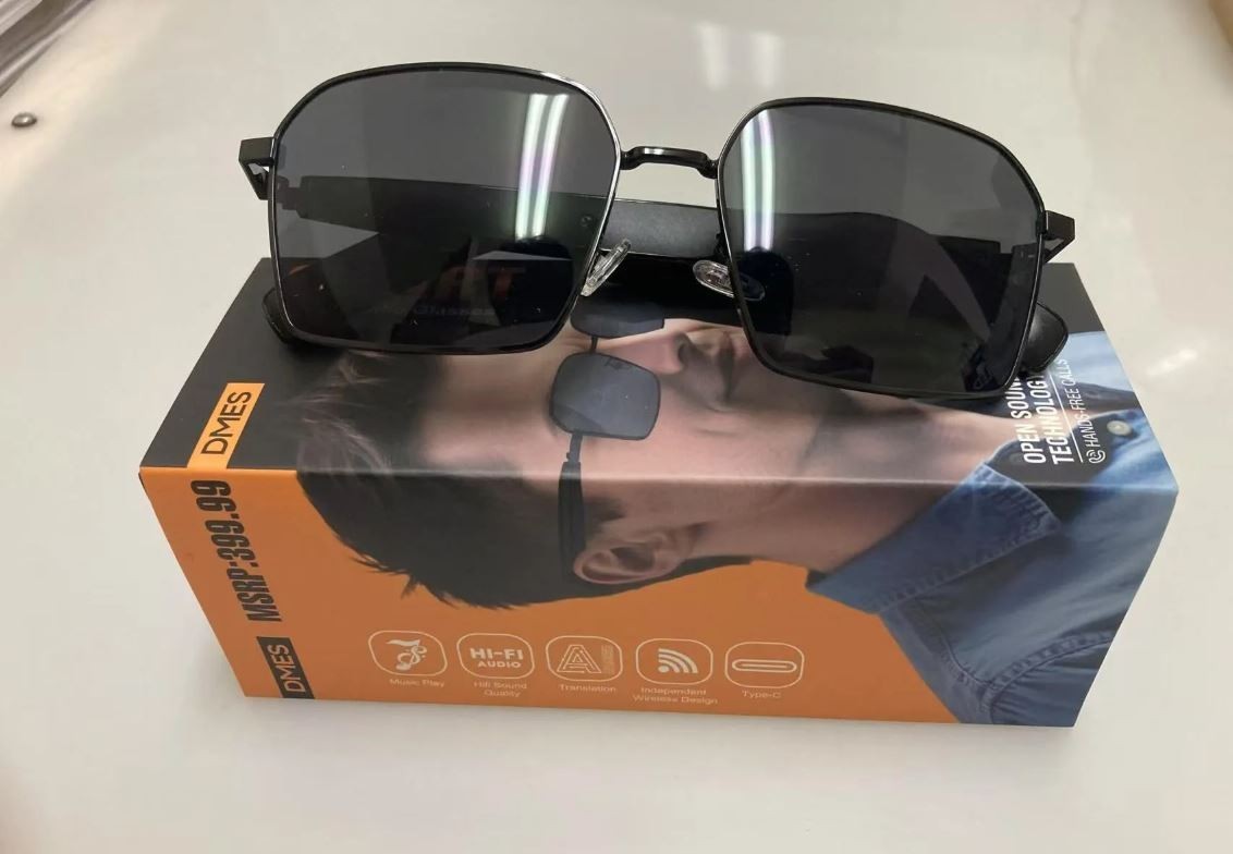 DMES Brown SG-12 Pro AI Smart Audio Sun Glasses – AI Translation, MSRP $339.99