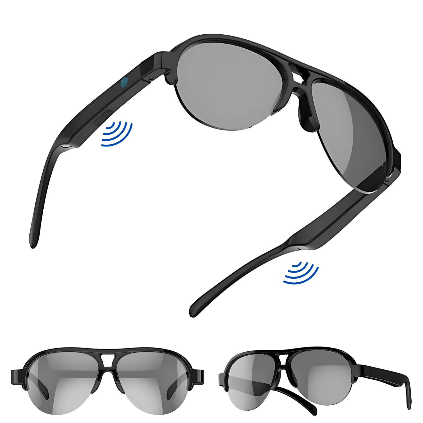 Bluetooth Smart Glasses Open Ear Sunglasses Music Call UV Lenses Men Women