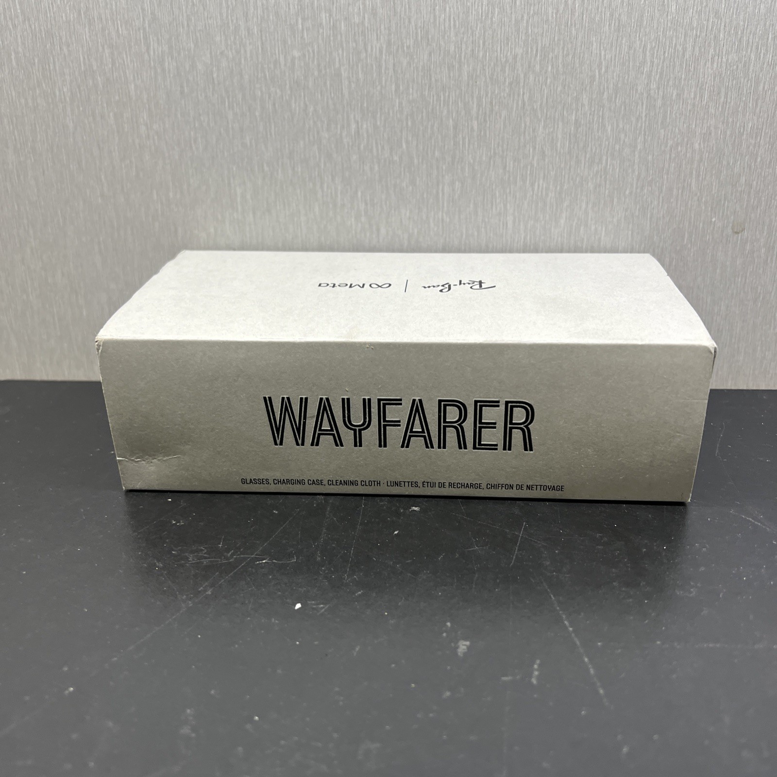 Ray-Ban Meta Wayfarer Large Gen 1 Smart Glasses Black Clear Lens Audio Camera AI
