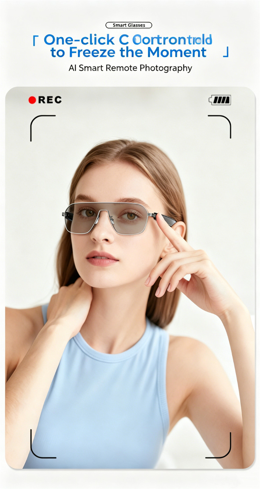 AI Smart Sunglasses Real-Time Translation Bluetooth Call Music UV Protection