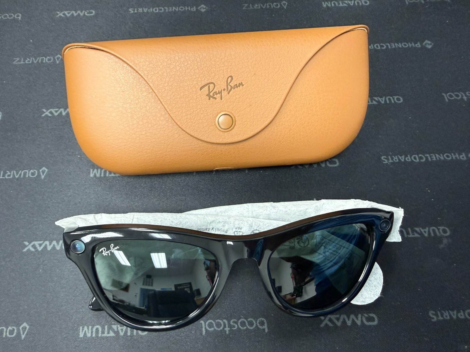 Ray-Ban Meta Skyler RW4010 (Gen 1), Shiny Black / Green 52-20