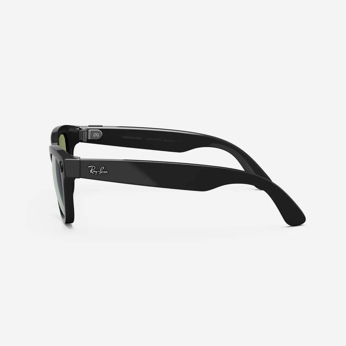 Ray-Ban Meta Skyler (Gen 1) (Refurbished), Shiny Black / G15 Green, Standard