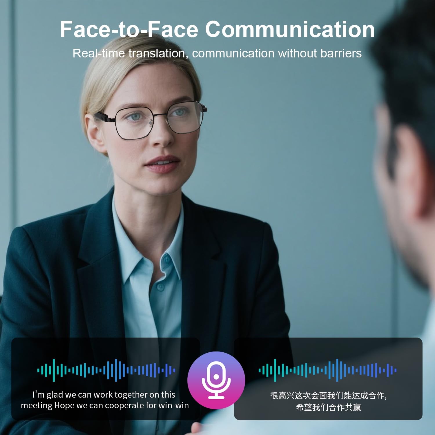 AI Smart Glasses for Women & Men, Photochromic Lenses, Real-time Translation …
