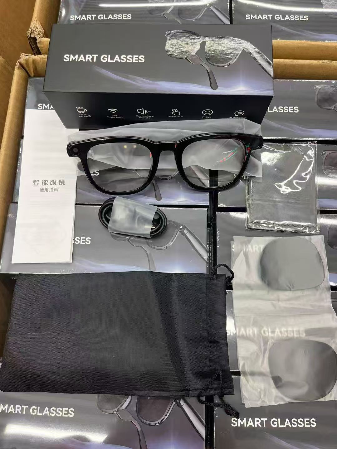 V3 Smart Glasses AI Translation 8MP Camera Photo Video Bluetooth Calling LLL