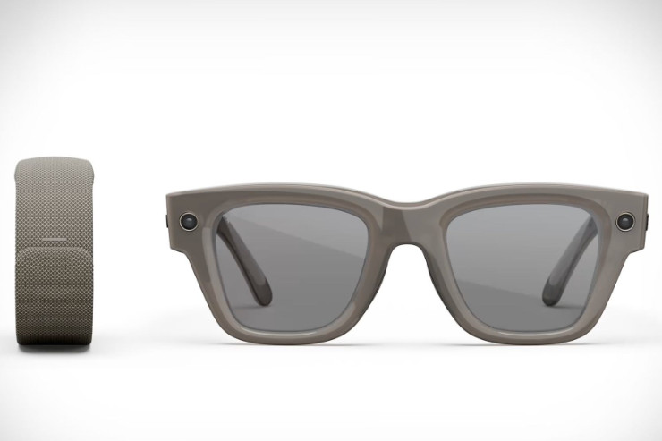 Meta Ray-Ban Display Smart Glasses Shinny Sand – Standar /Neural Band Sz 3