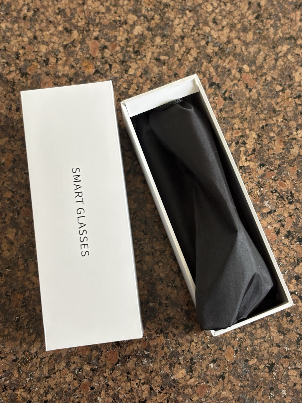 Smart Glasses Black Frame Eyewear w/ USB Charging Cable, Manual & Box