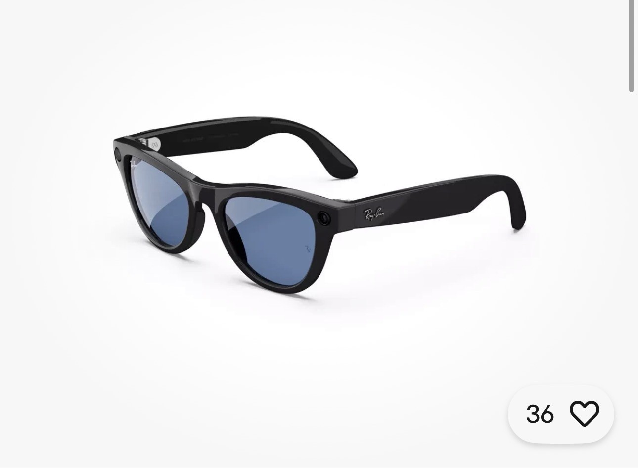 Meta Ray-Ban( Skyler RW4010 )Smart Glasses Shiny Black Excellent Condition.
