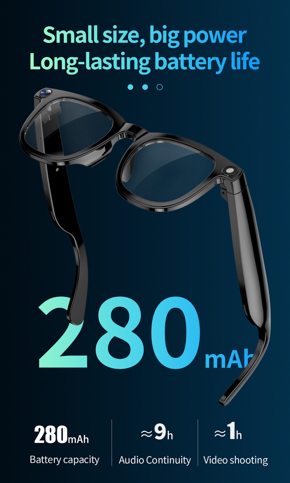 CY01 AI Smart Glasses Camera / Photo / Video Recording/ AI Translation Bluetooth