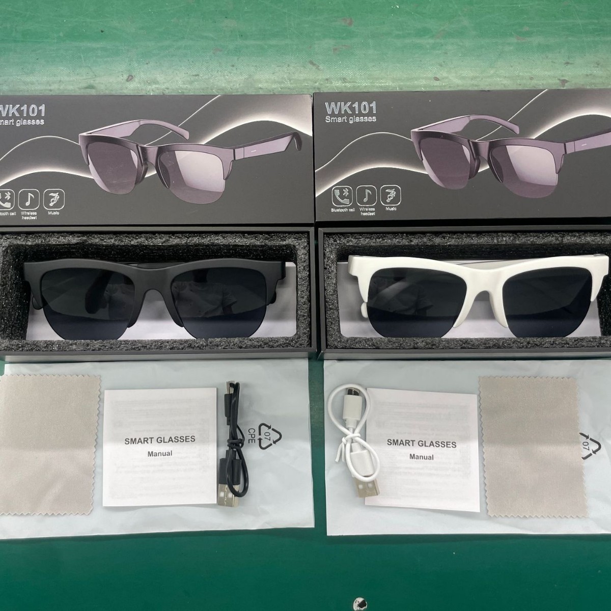 Wireless Smart Glasses Lightweight Comfort Fit for Phone Calls Music Streaming